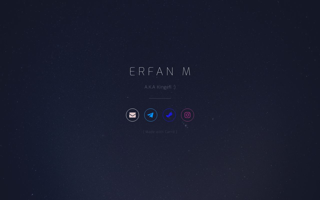 Carrd profile picture for @erfan